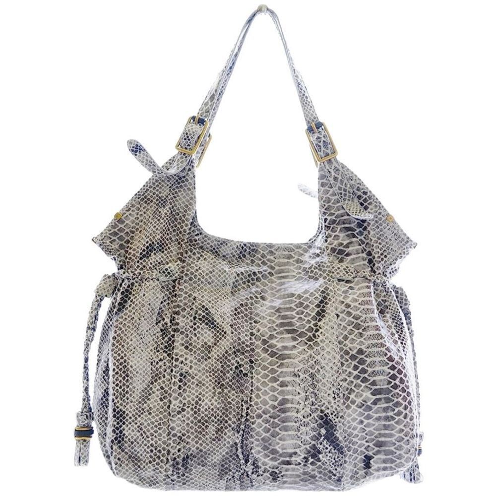 Elliot Lucca Sintra Snakeskin print embossed leather handbag - Picture 2 of 12